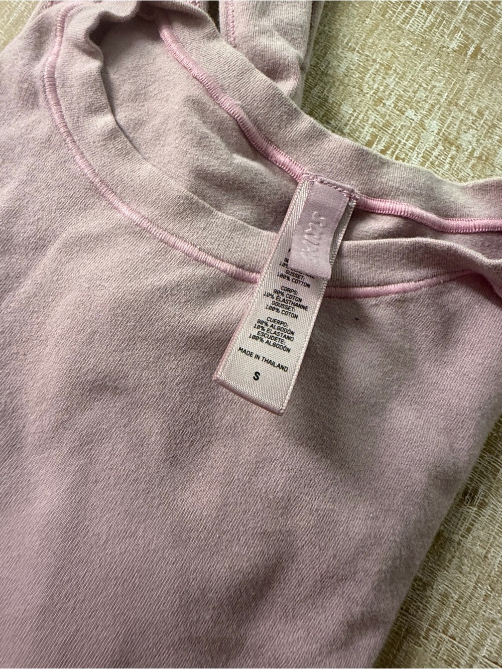 SKIMS Light Mauve Pink Crewneck Top